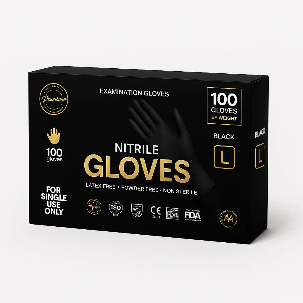 جوانتي فينيل شفاف هيرو Hero Clear Vinyl Gloves 