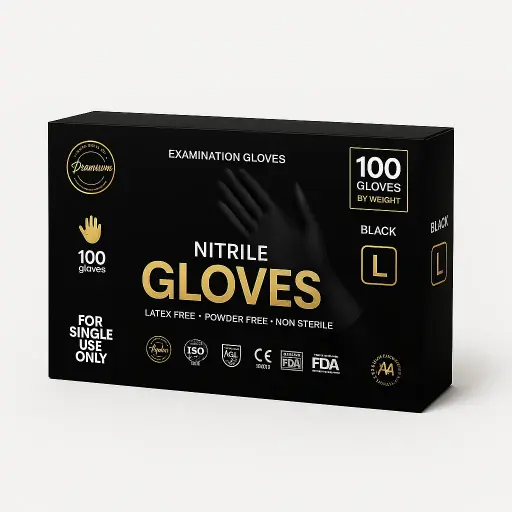 جوانتي فينيل شفاف هيرو Hero Clear Vinyl Gloves 